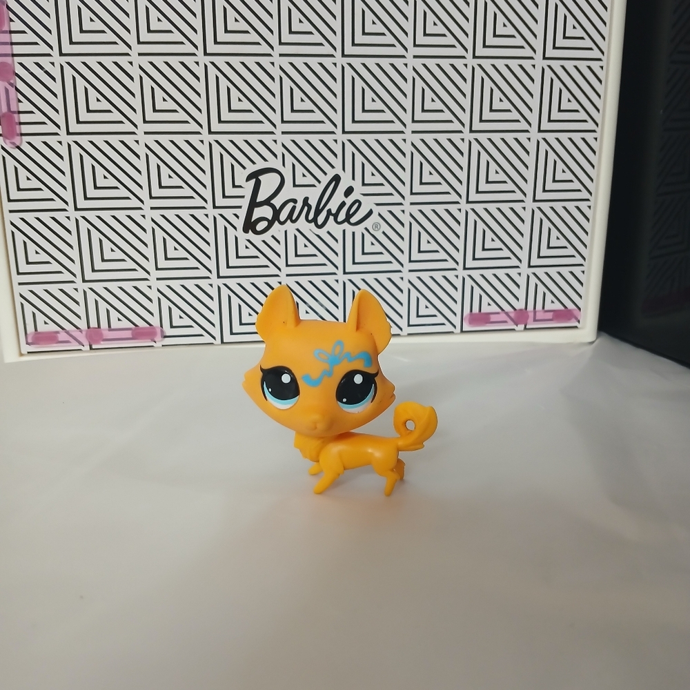 LPS #3538 Orange Huskey Littlest Pet Shop